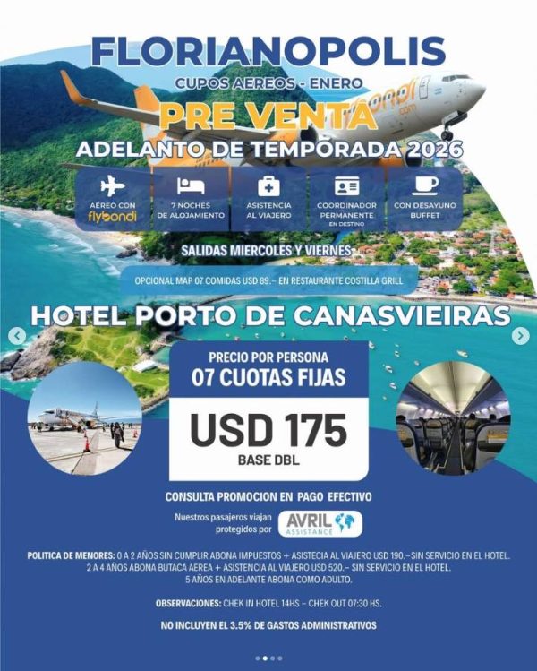 Preventa Florianópolis 2026 (AÉREO) - Imagen 2
