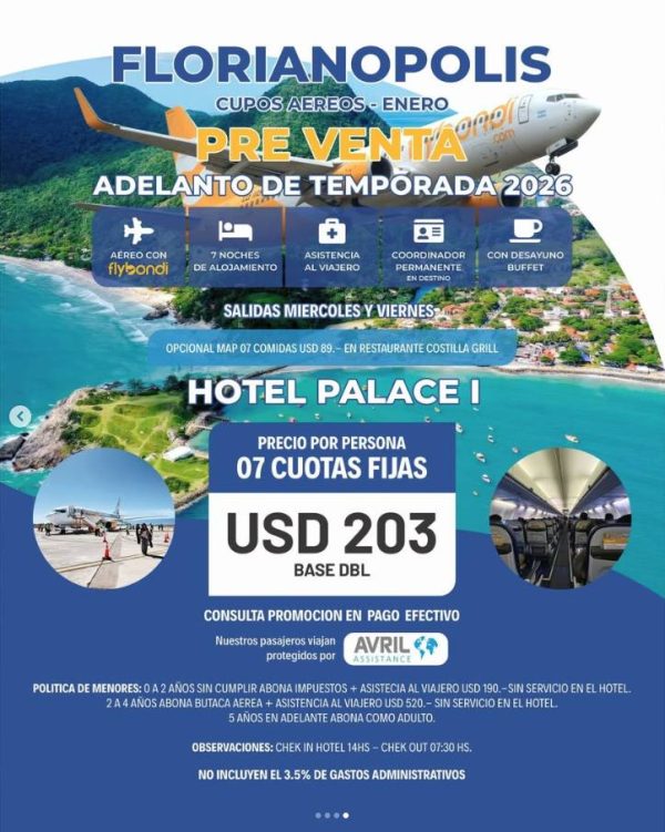 Preventa Florianópolis 2026 (AÉREO) - Imagen 4
