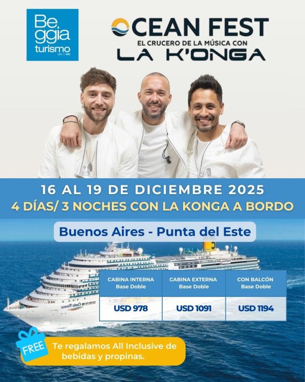 OCEAN FEST con La Konga (Buenos Aires - Punta del Este)